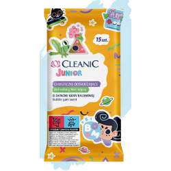 Chusteczki odświeżające Cleanic Junior dla dzieci