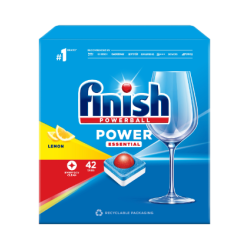 Cytrynowe Tabletki do zmywarki 42 sztuki Finish Power Essential