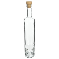 Butelka Marina z korkiem, biała 0,5 L