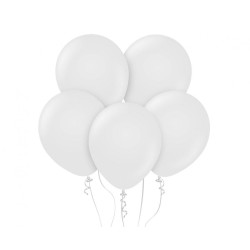 Balony pastelowe białe 12"/ 10 szt.