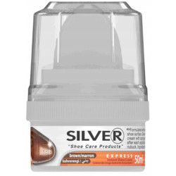 SILVER PASTA DO OBUWIA Z GĄBKĄ BRĄZ 50ML