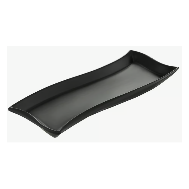 Półmisek Salsa Fala 35 x 12 cm czarny AMBITION