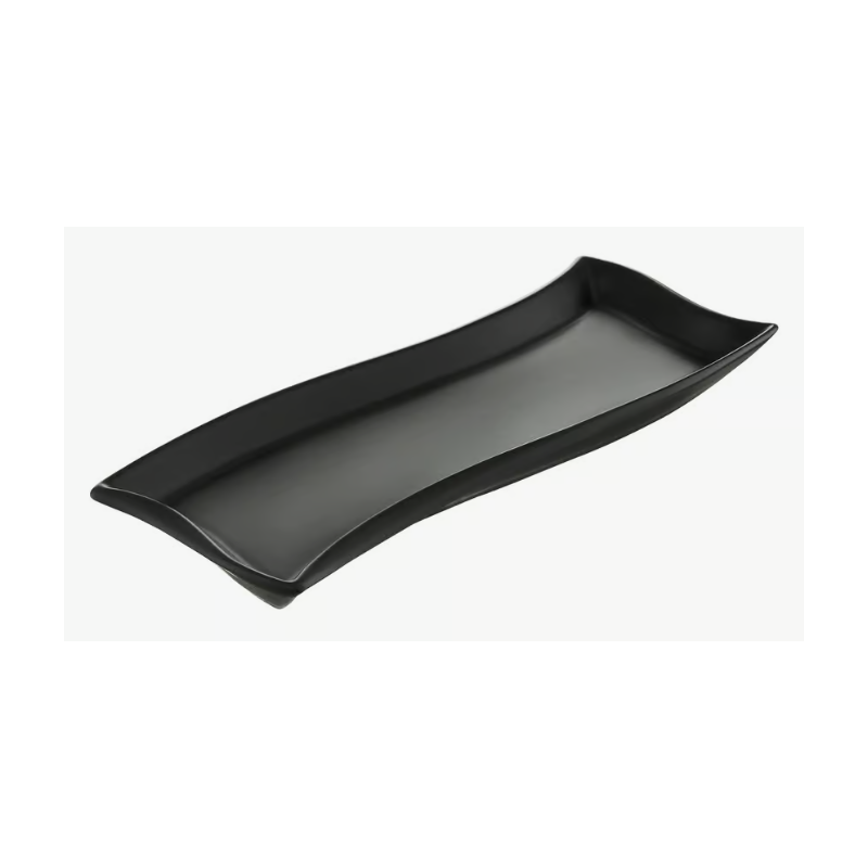 Półmisek Salsa Fala 30 x 10 cm czarny AMBITION