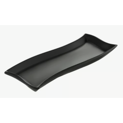 Półmisek Salsa Fala 26 x 10 cm czarny AMBITION