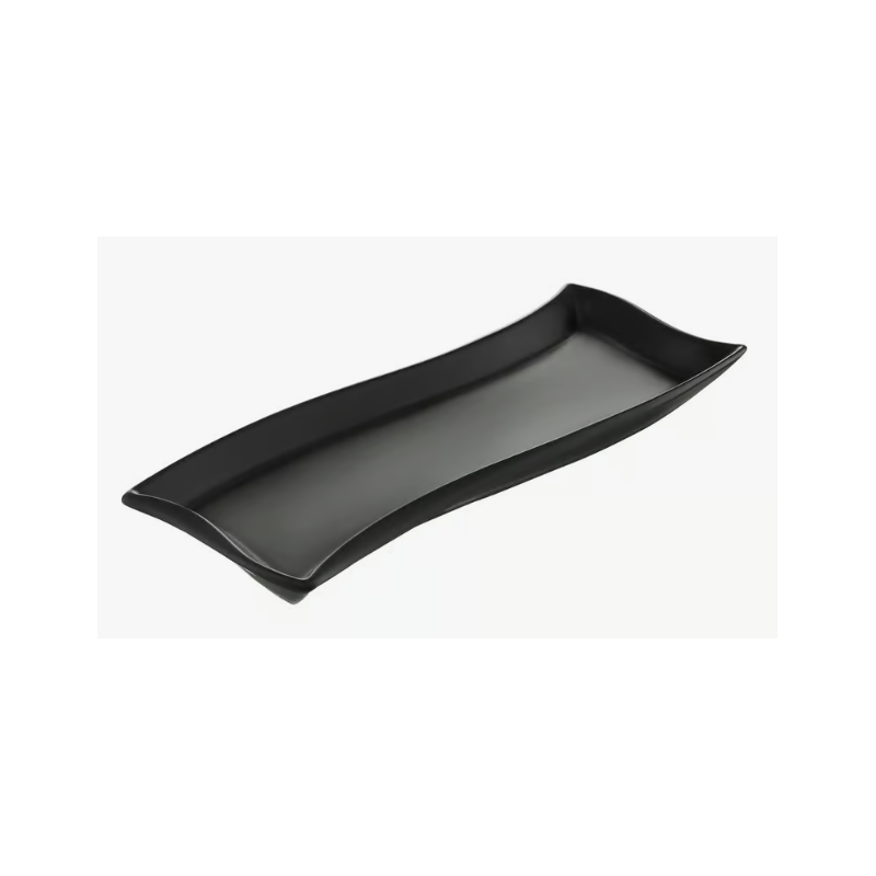 Półmisek Salsa Fala 26 x 10 cm czarny AMBITION
