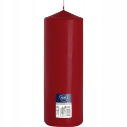 Świeca walec BISPOL 160H 25CM SW80/250 BURGUND