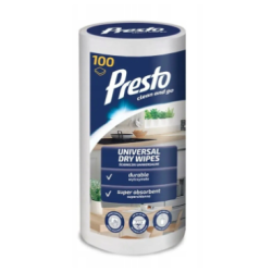 PRESTO Uniwersalne suche ściereczki w rolce 100szt