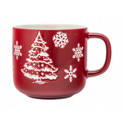 Kubek świąteczny porcelanowy Altom Design Zimowa Choinka 370 ml