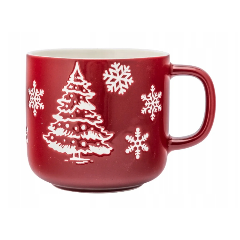 Kubek świąteczny porcelanowy Altom Design Zimowa Choinka 370 ml