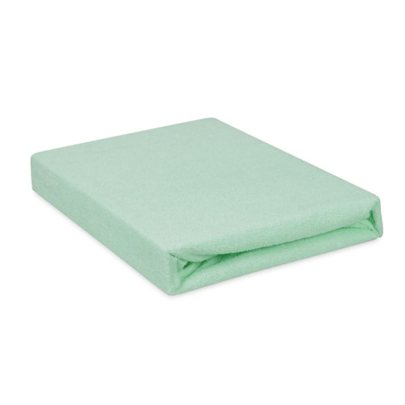 PRZEŚCIERADŁO FROTTE Z GUMKĄ ROZ. 210/220X190/200 PREMIUM MIĘTA
