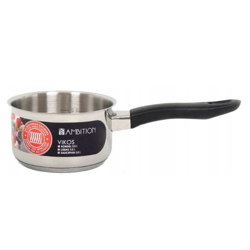 AMBITION VIKOS RONDEL 12CM 0,8L INDUKCJA GAZ